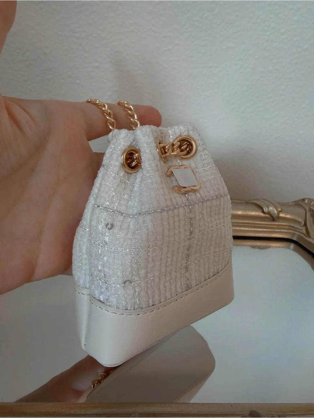 Mini Tweed Bag Charm Set